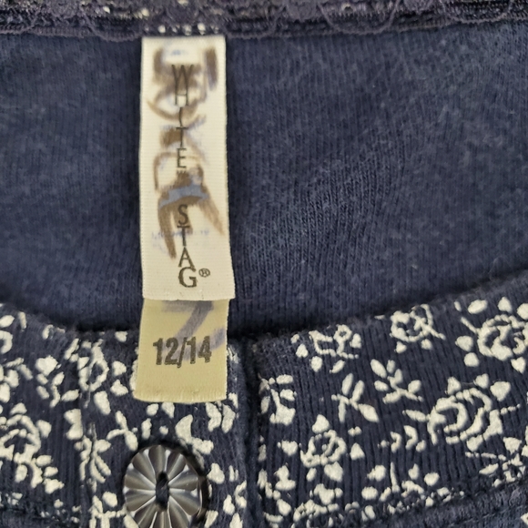 White Stag 5 button long sleeve knit henley 12/14 - Picture 4 of 9